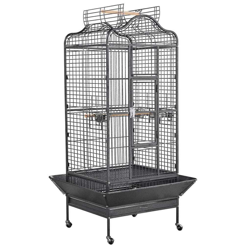 Play Top Floor Bird Cage with Wheels - MG Hand Reared Birds